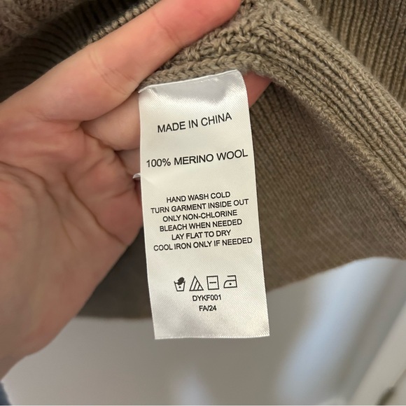 Quince Women’s Australian Merino Wool Cable Knit Sweater Malted Toffee Brown - Picture 2 of 6